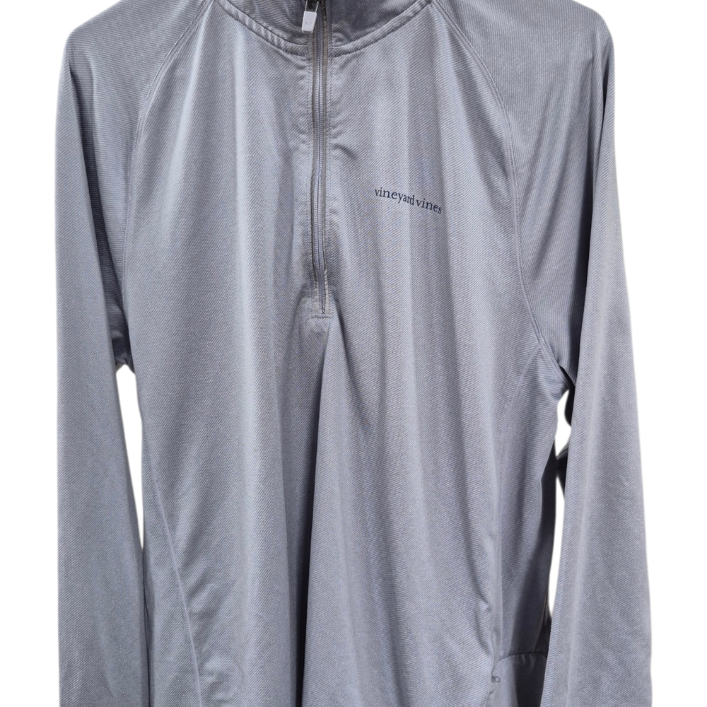 Vineyard Vines Performance 1/4 Zip Jacket, Gray, Large